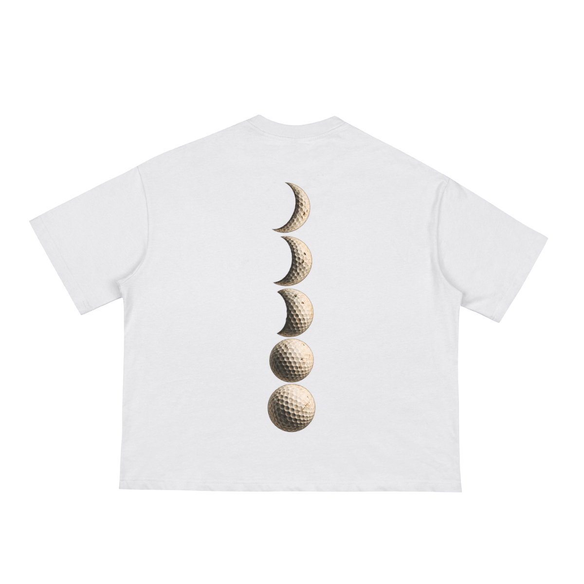 Lunar Phase Tee, White, Back view