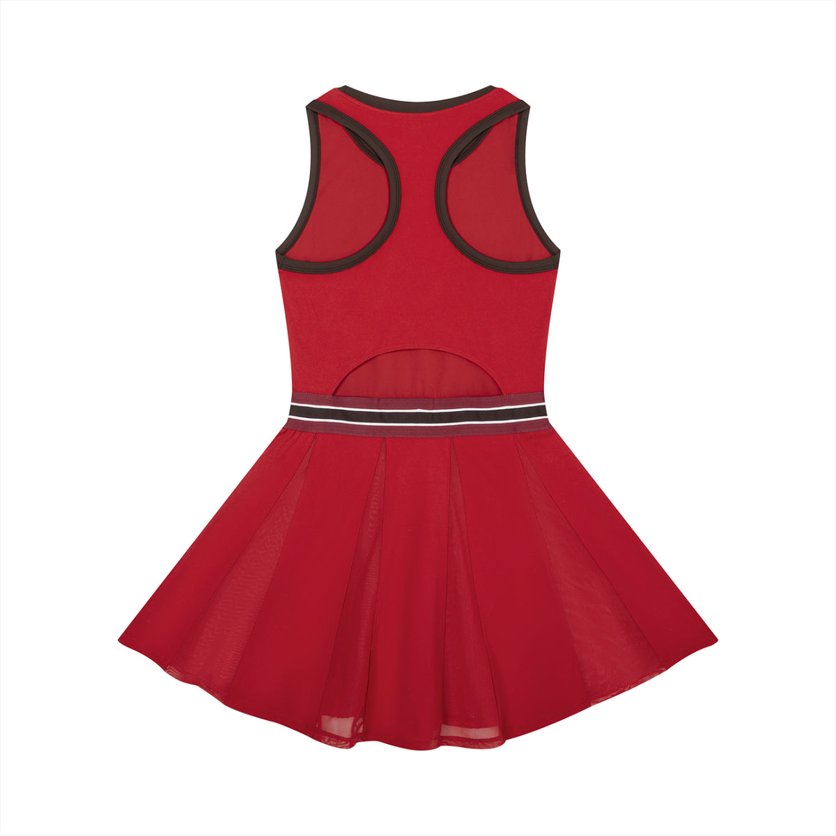 Fairway Muse Dress, Red, Back view