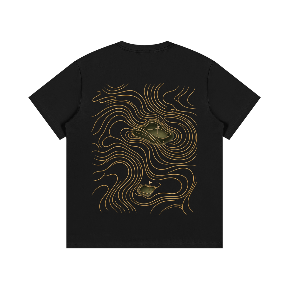 Contour Tee, Black, Back view