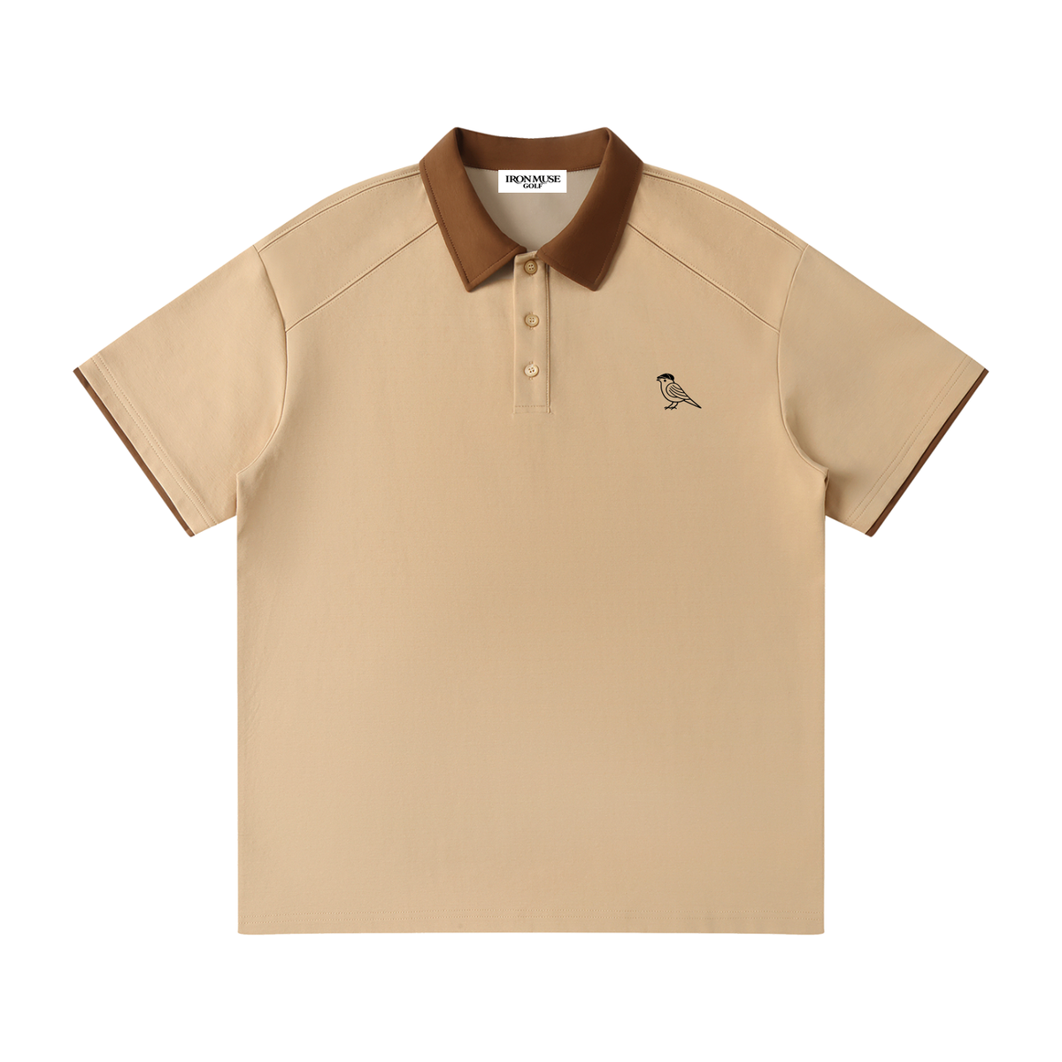 Hickory Polo, Khaki, Front view
