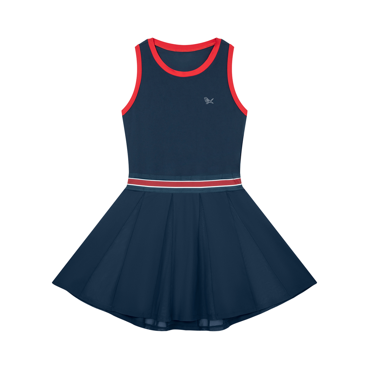 Fairway Muse Dress, Navy Blue, Front view