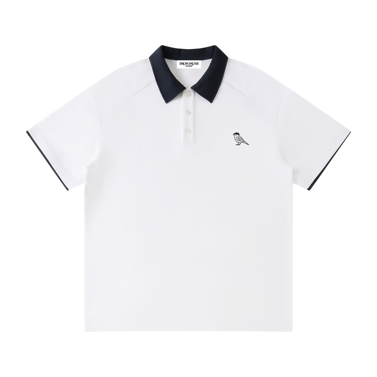 Hickory Polo, White, Front view