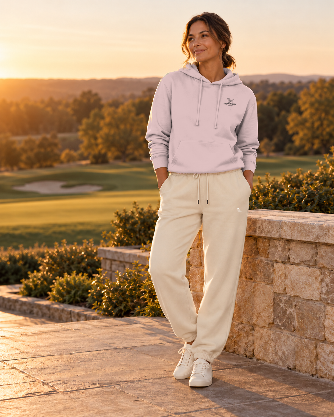 Last Light Jogger worn in Cream Apricot