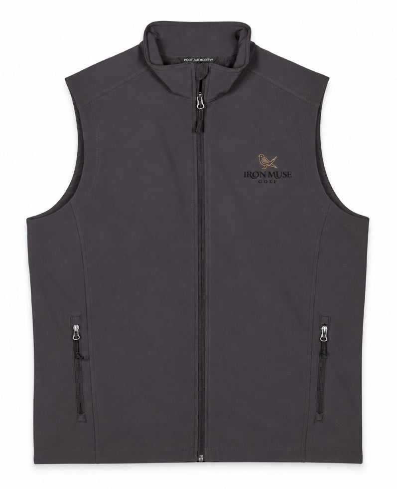 Links Vest, Battleship Grey, Front view