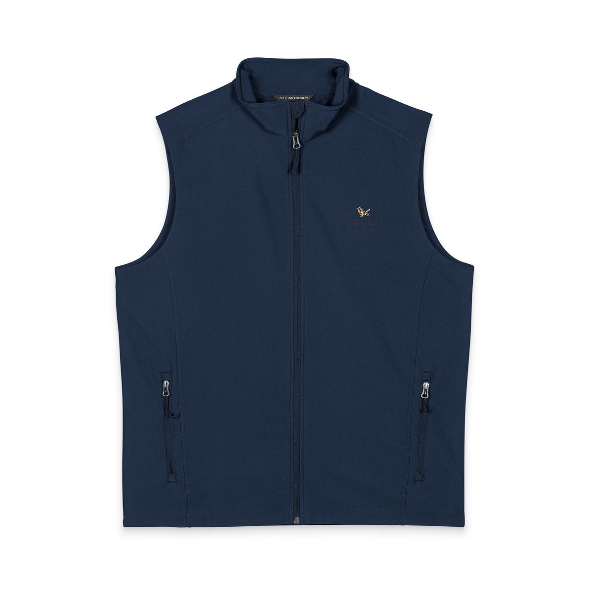 Men's Black Soft Shell Vest — Lightweight Windproof Zip Vest
