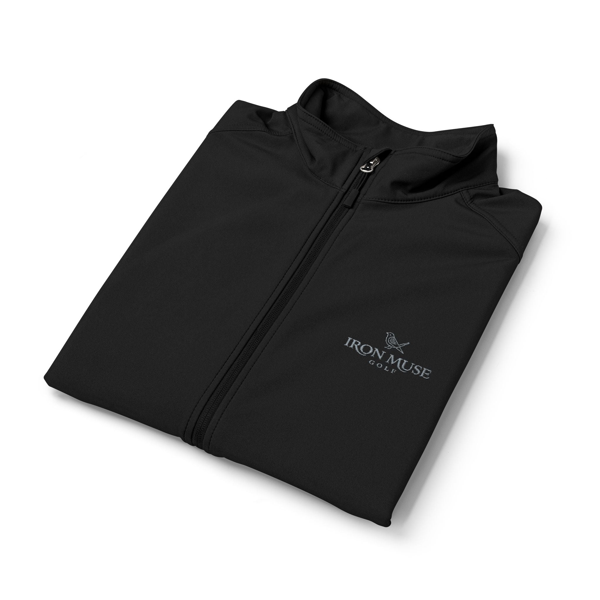 Men's Black Soft Shell Vest — Lightweight Windproof Zip Vest