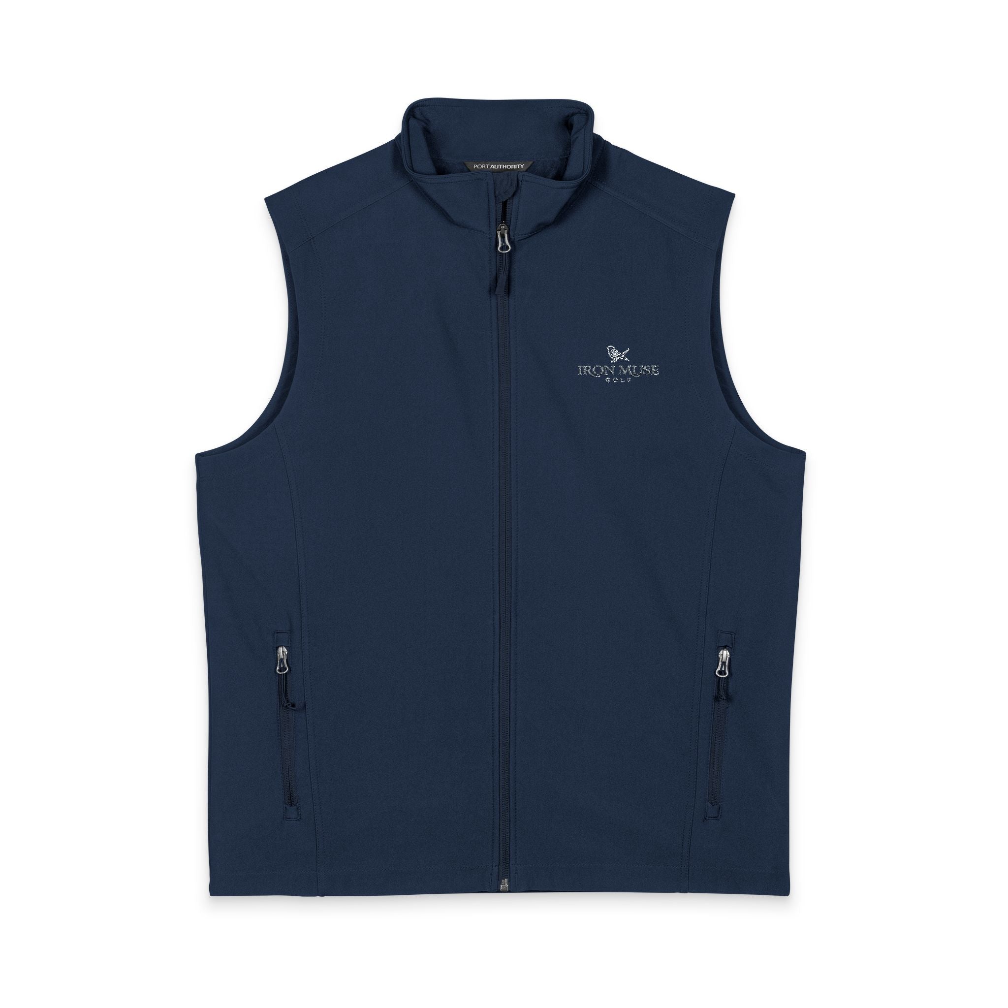 Men's Black Soft Shell Vest — Lightweight Windproof Zip Vest
