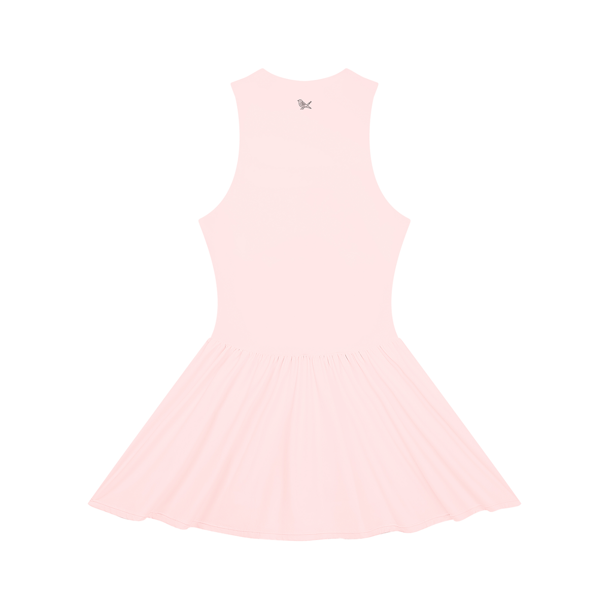 Par-Tee Zip Dress, Pink, Back view