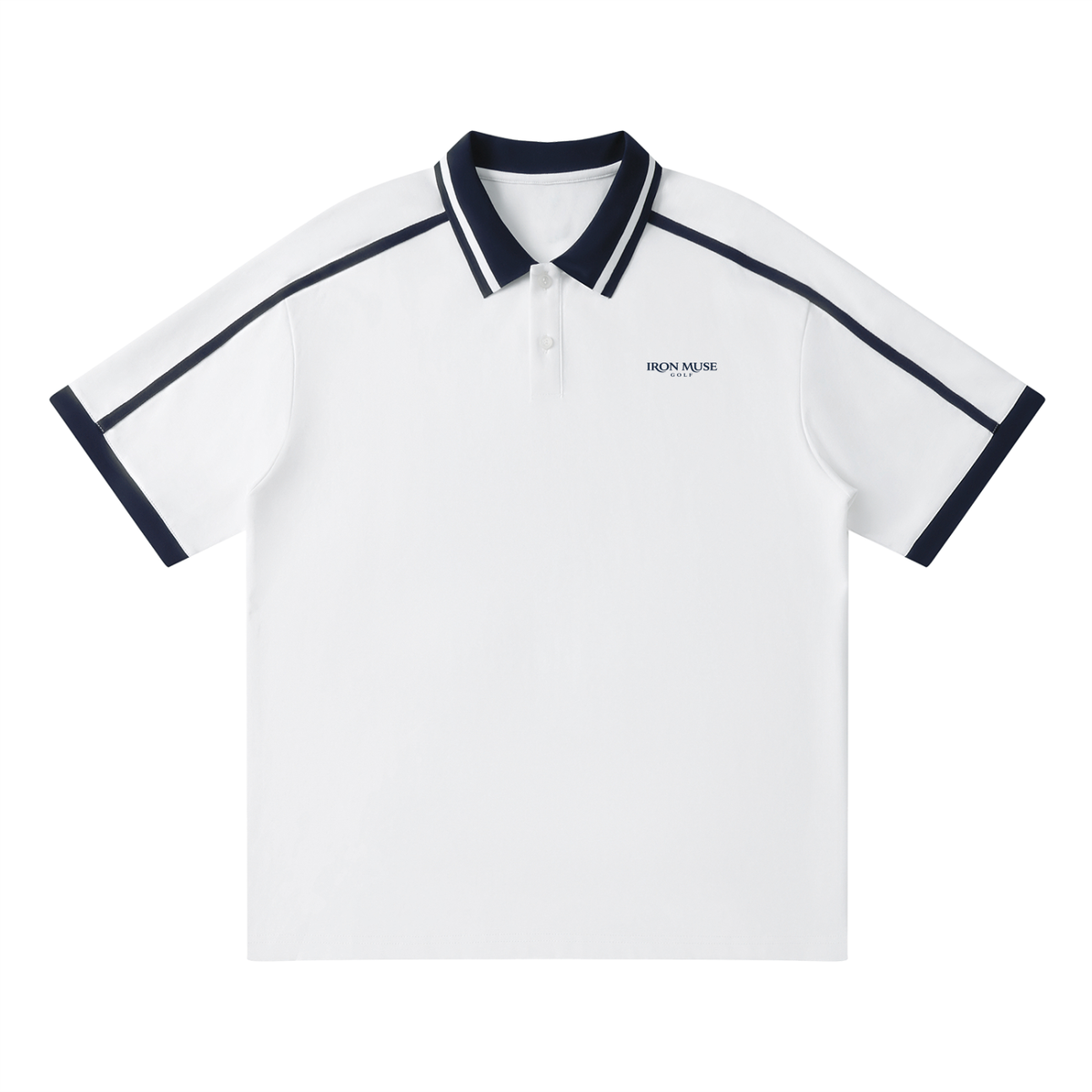 Links Stripe Polo, White, Product view