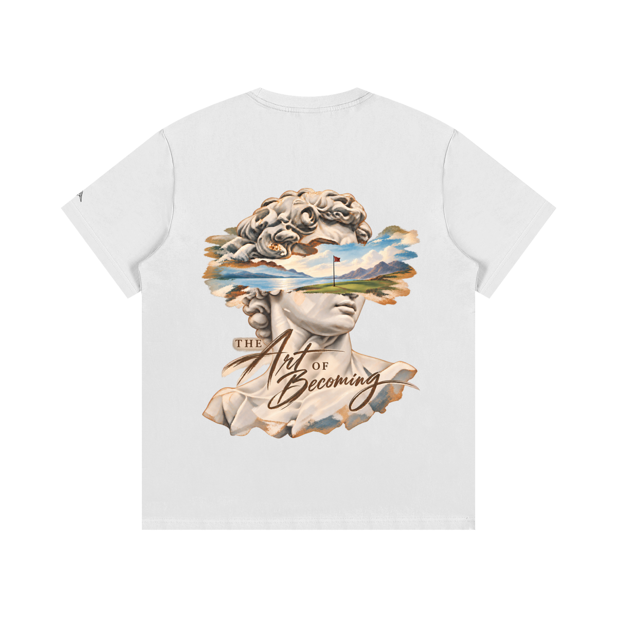 Art of Becoming Tee, White, Back view