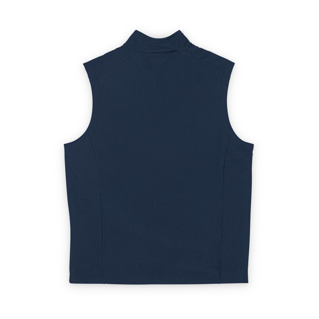 Men's Black Soft Shell Vest — Lightweight Windproof Zip Vest