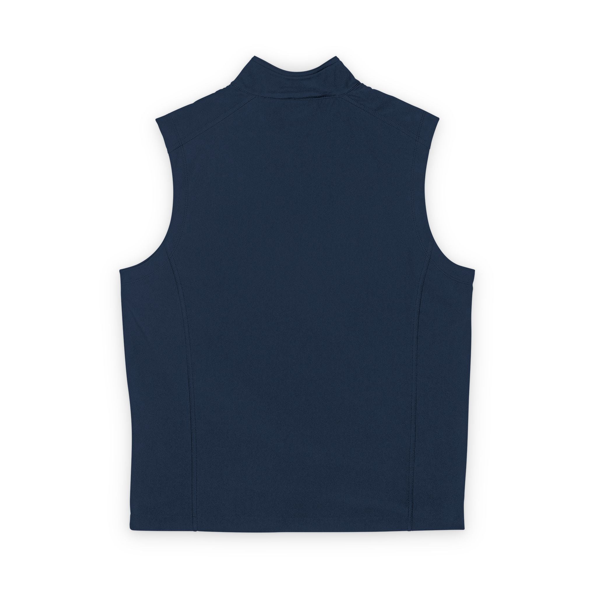 Men's Black Soft Shell Vest — Lightweight Windproof Zip Vest