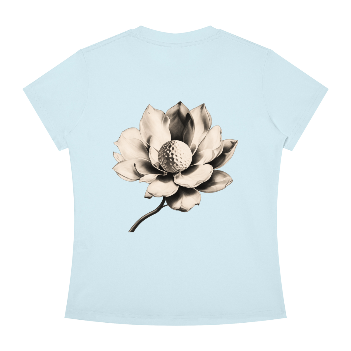 Aurora Tee, Sky Blue, Back view