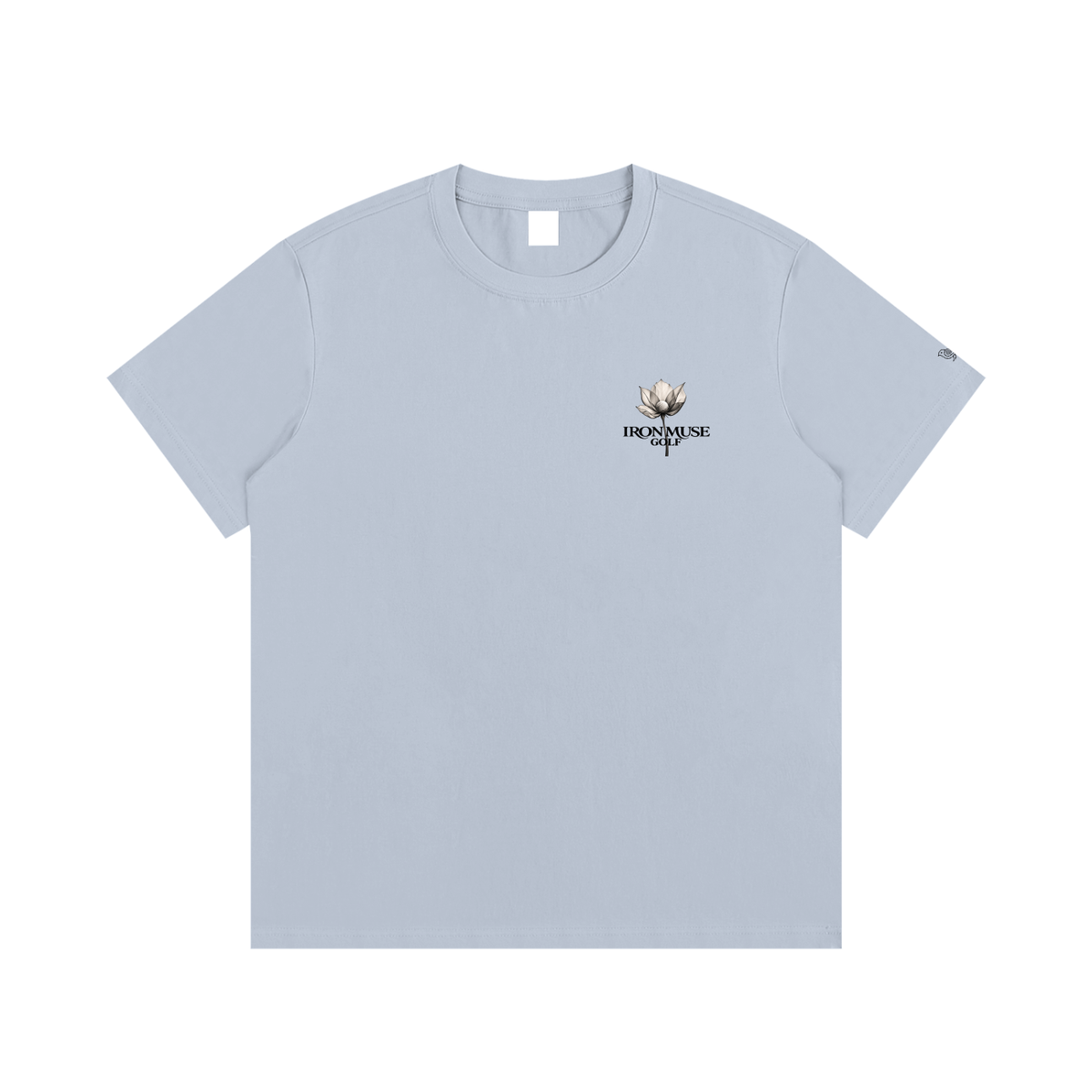 Flora Tee, Sky Blue, Front view