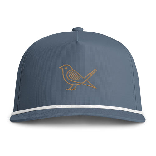 Embroidered Bird Rope Cap — Sunwashed Beige Casual Baseball Hat
