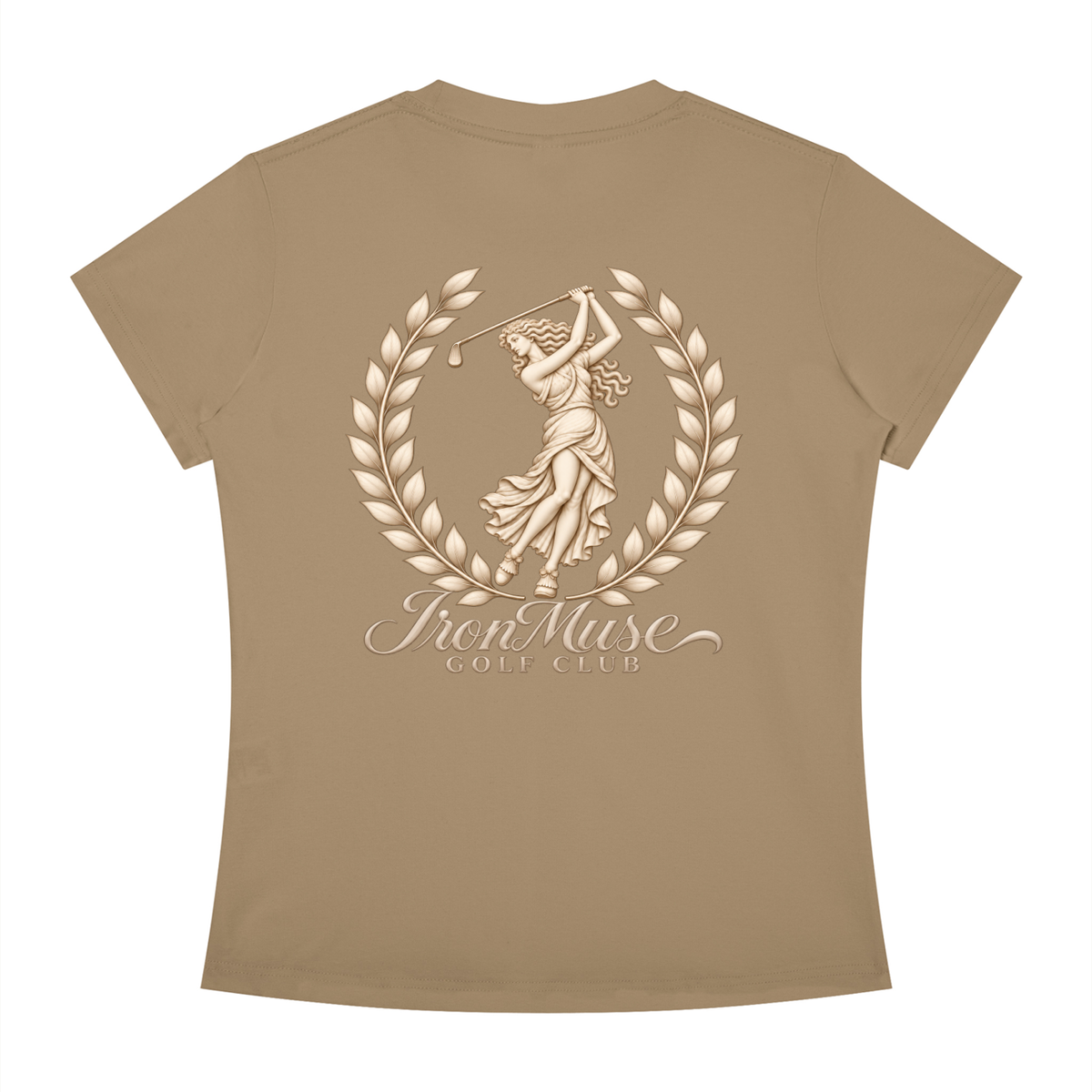 Juno Tee, Khaki, Back view