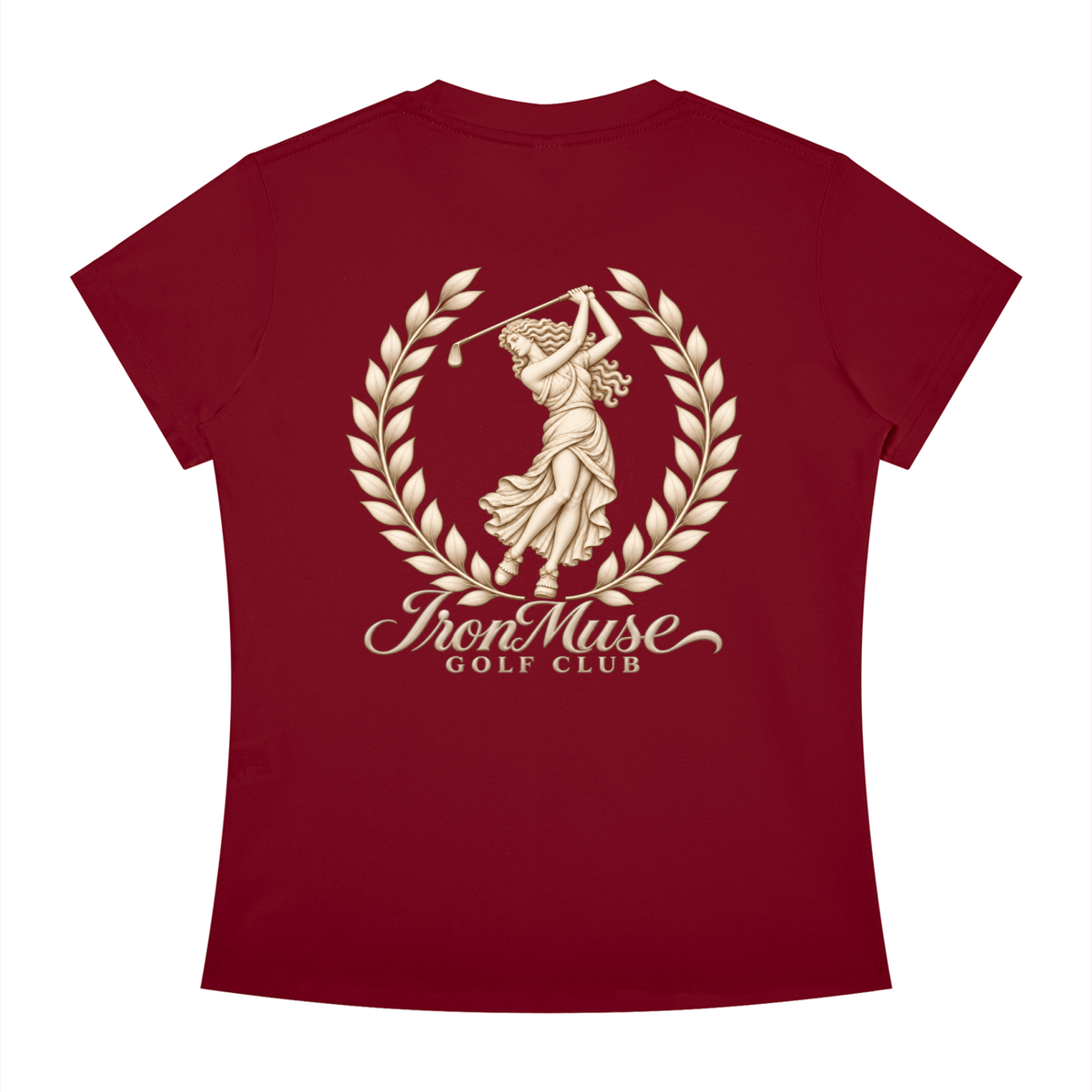 Juno Tee, Wine Red, Back view