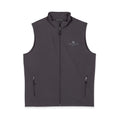 Men's Black Soft Shell Vest — Lightweight Windproof Zip Vest