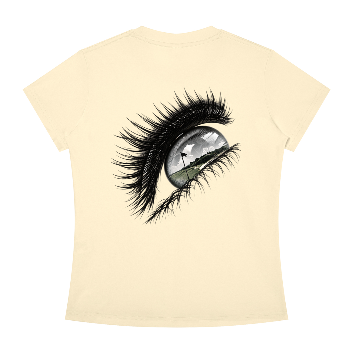 Muse Eye Tee, Apricot, Back view