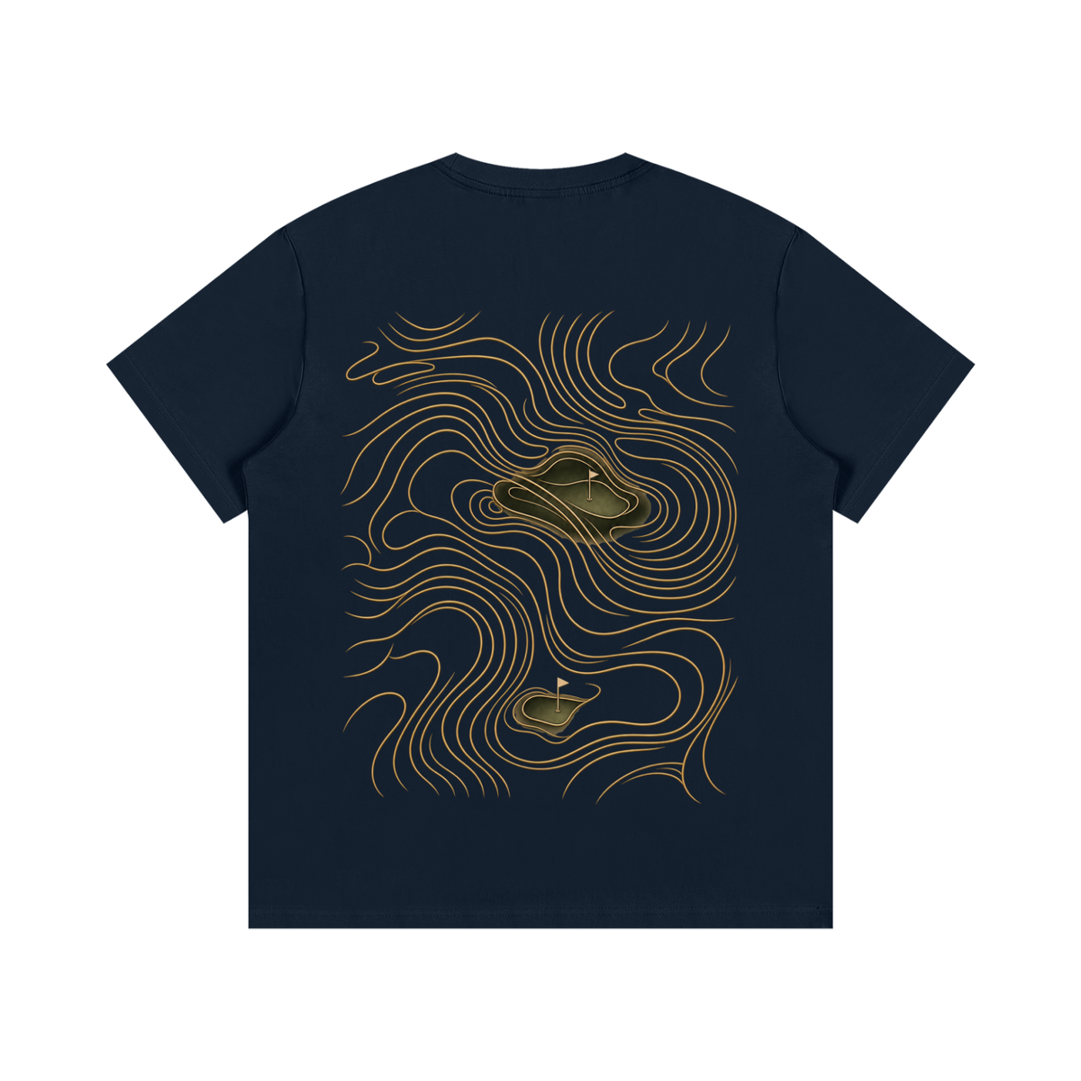 Contour Tee, Royal Blue, Back view