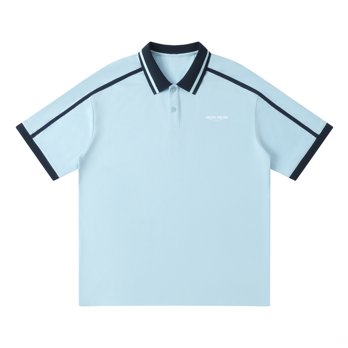 Links Stripe Polo, Sky Blue, Product view