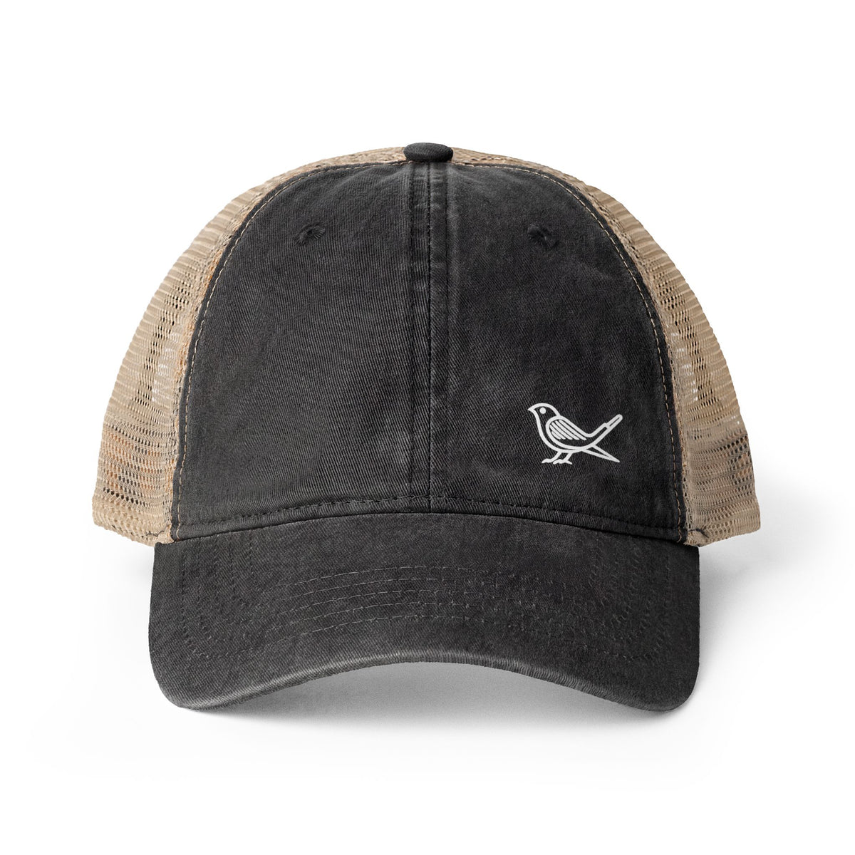Dunes Trucker, Black / Leopard, Front view