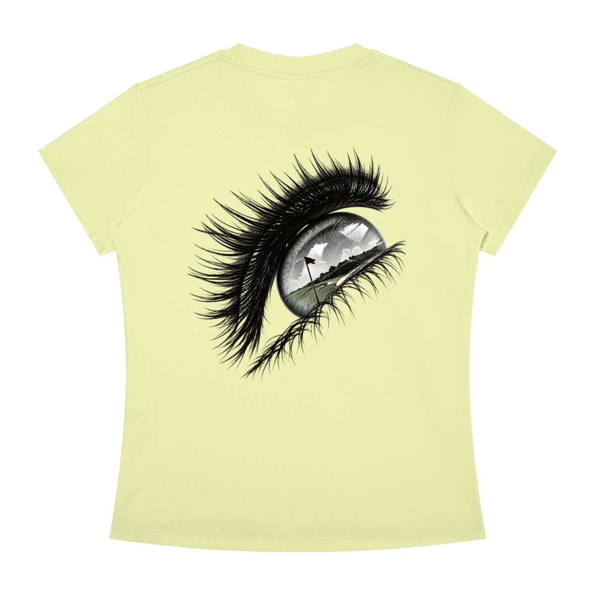 Muse Eye Tee, Light Green, Back view