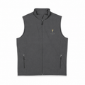 Men's Black Soft Shell Vest — Lightweight Windproof Zip Vest