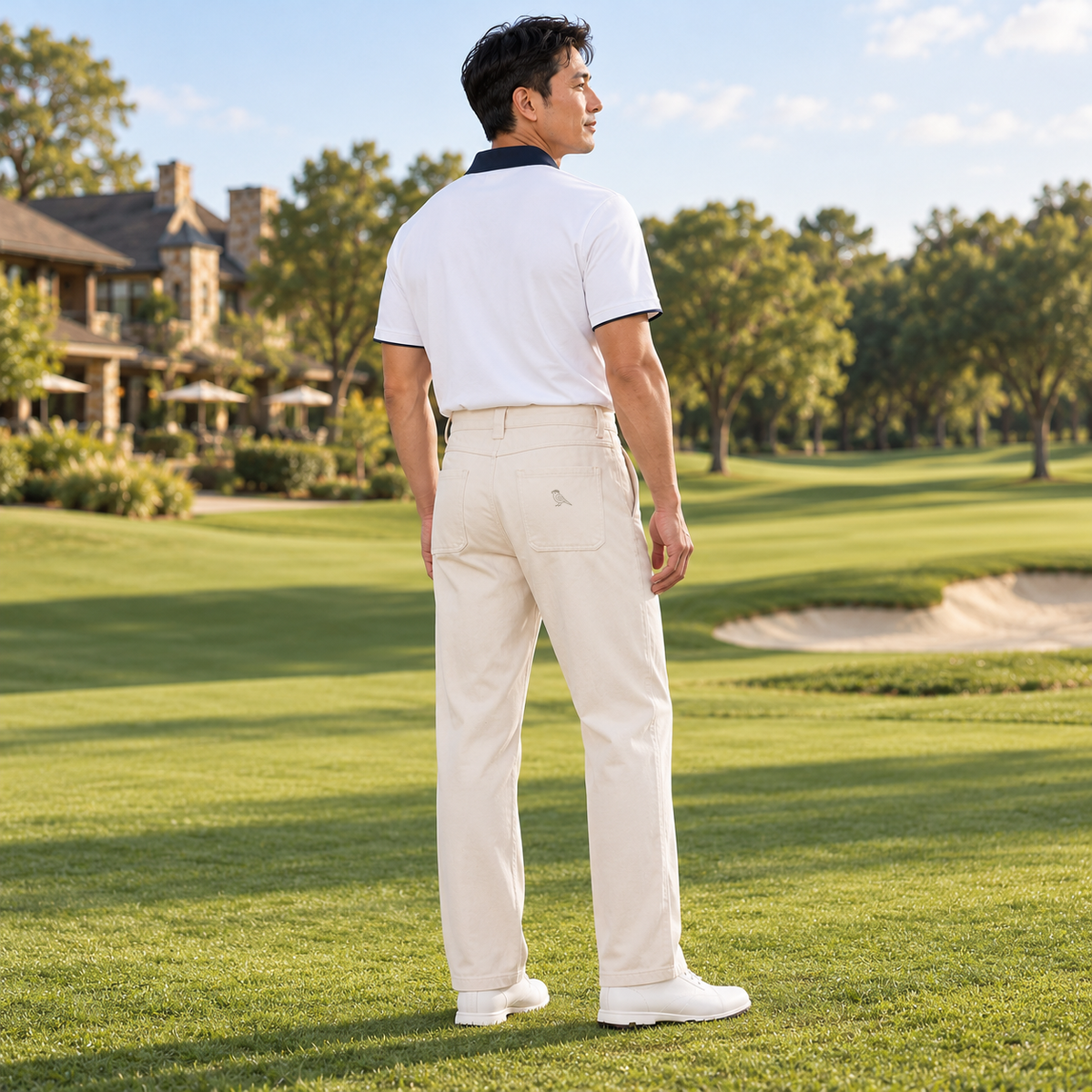 Gallery Trouser worn in Mild Apricot