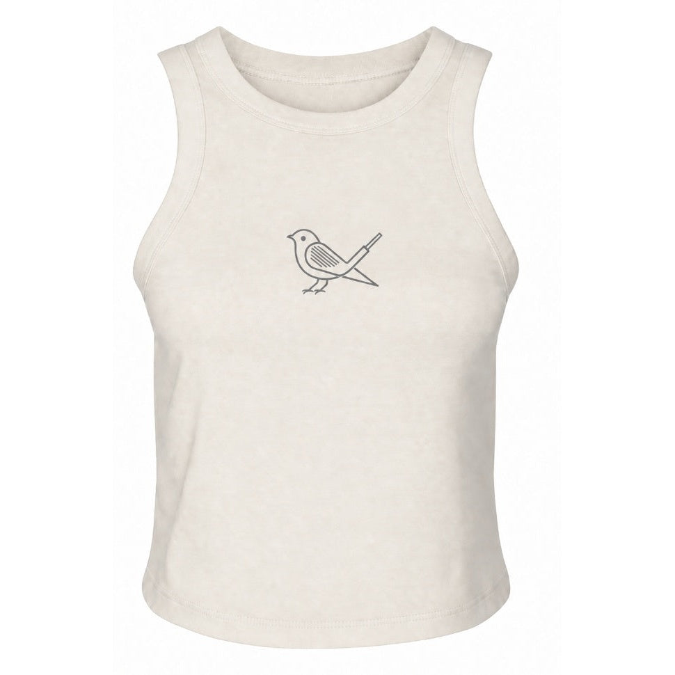 Birdie Tank, Solid Natural Blend, Front view