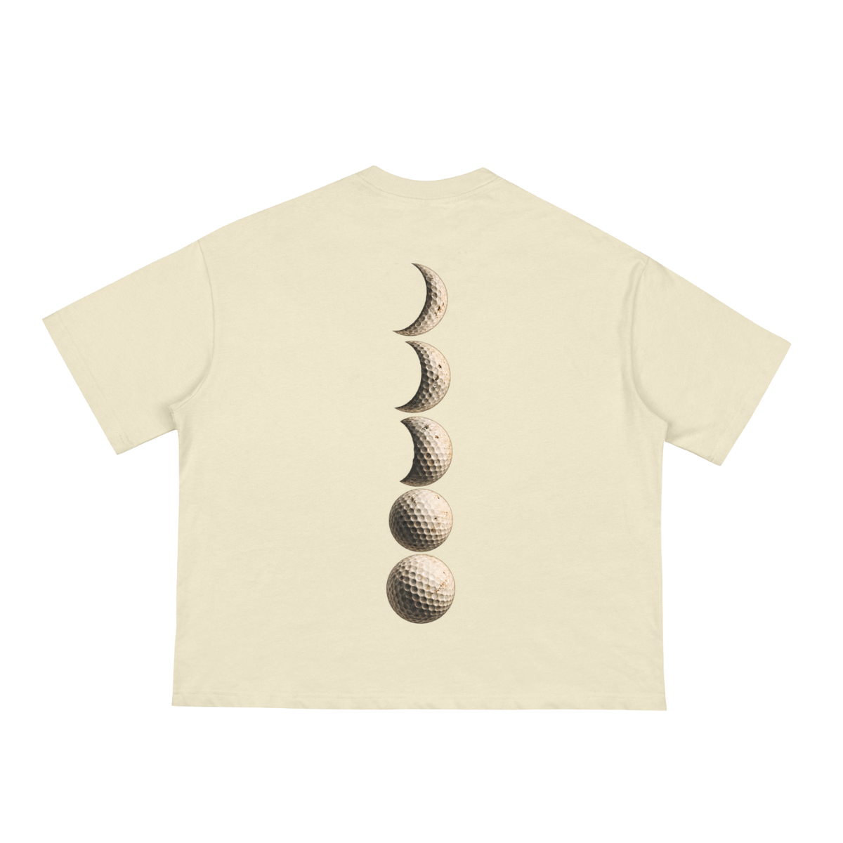 Lunar Phase Tee, Apricot, Back view