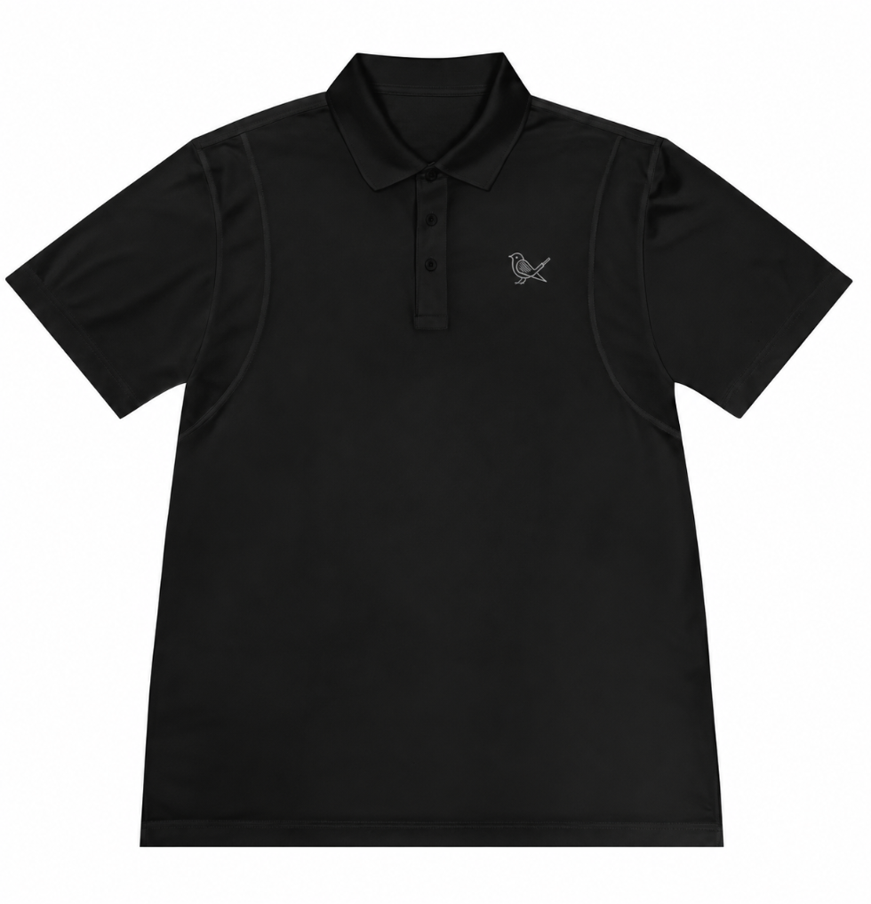 Fairway Polo, Black, Front view
