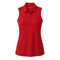 Sun Polo in Rich Red on a white background